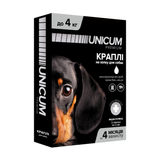 Краплі від бліх та кліщів на холку UNICUM PREMIUM - 3 - Україна - Дорослі - Від бліх та кліщів - UNICUM PREMIUM - 0,5 - 0-4 UN-006 фото