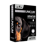 Краплі від бліх та кліщів на холку UNICUM PREMIUM - 3 - Україна - Дорослі - Від бліх та кліщів - UNICUM PREMIUM - 0,5 - 0-4 UN-006 фото